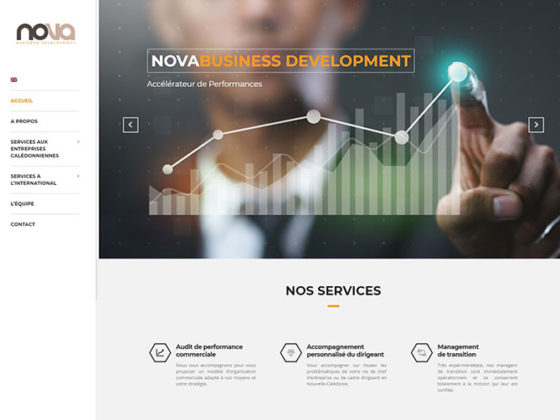 Site internet bilingue Nova Business Development