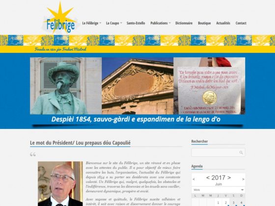 Création site internet pour l’association Le Felibrige à Aix-en-Provence (13)