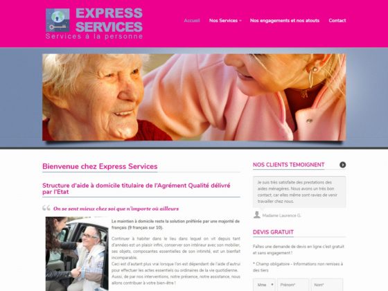 Refonte site internet pour la société Express Services à Toulon (83)